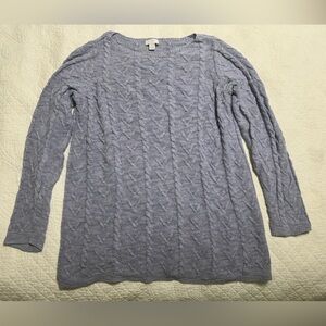J. Jill Men's Heather Gray V-Neck Sweater